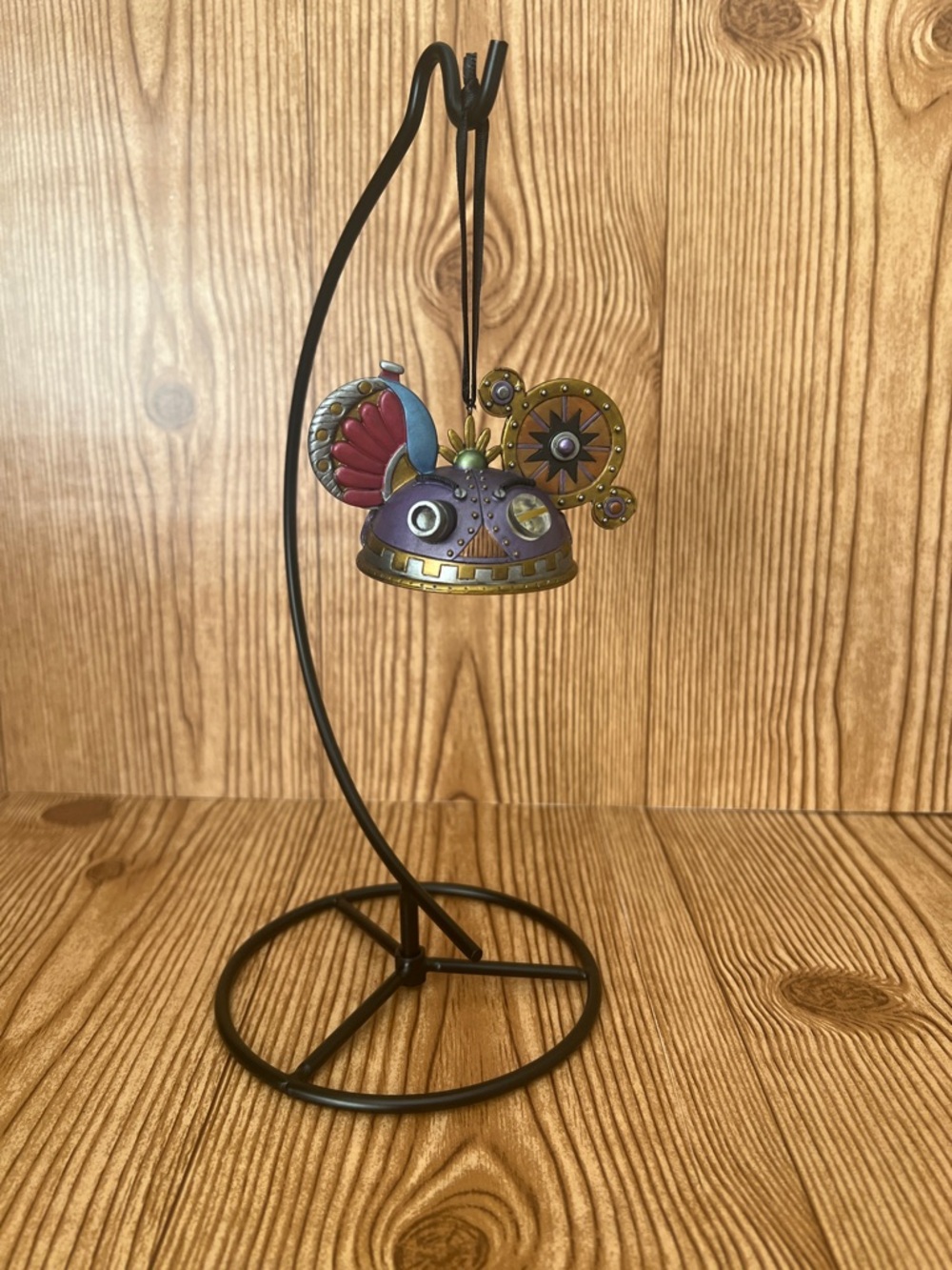 EUC Disney Parks Retired LE Purple Steampunk Mechanical Mask Ear Hat Ornament
